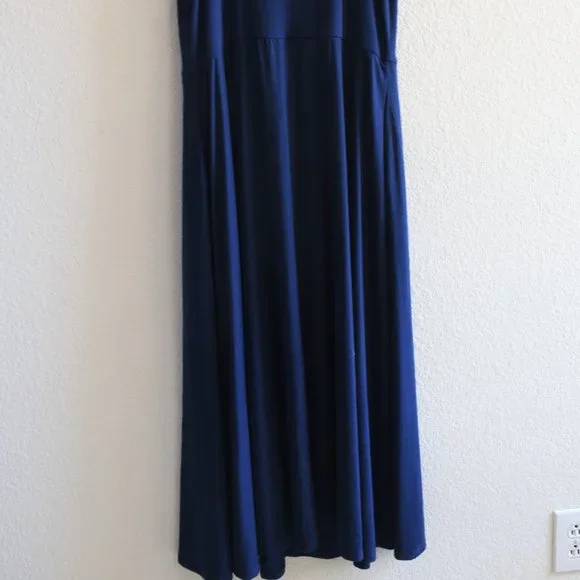 Reformation Fit & Flare Tie Front Jersey Midi Dres - Picture 10 of 10